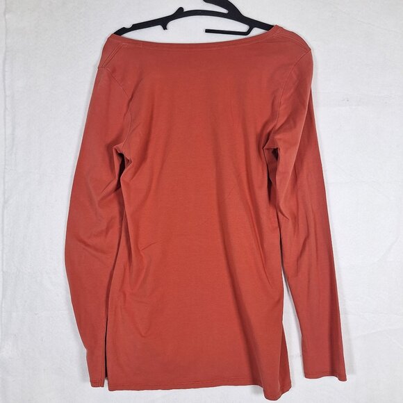 J Jill Orange long sleeve tshirt size small - Picture 2 of 4